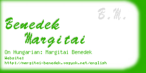 benedek margitai business card